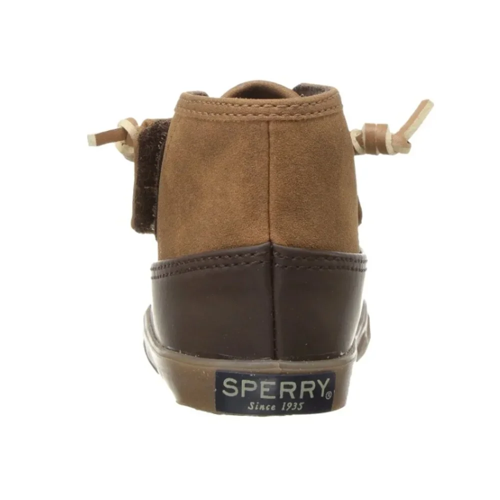 NWT Sperry Baby Size 2 Icestorm Crib Shoes Duck Boot Brown & Tan - Unisex (ABBA)